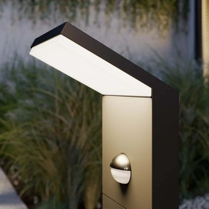 B-Ware Lucande Grafitgraue Led Wegeleuchte Außenleuchte Lampe Leuchte Nevio Gartenlampe