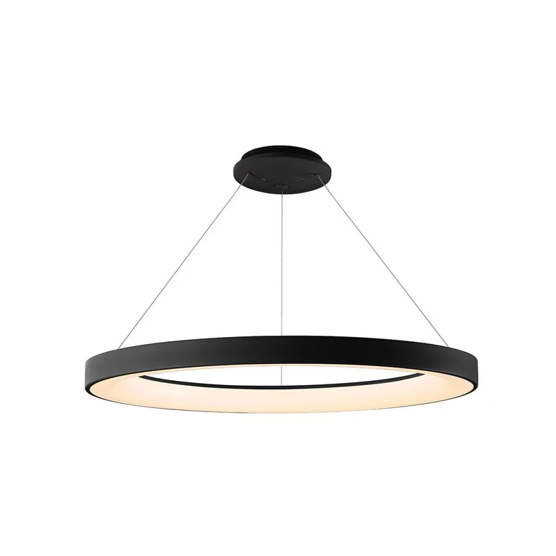 B-Ware Mantra Iluminación Led Hängeleuchte Niseko Ii Led Fernbedienung ø 65 Cm Schwarz