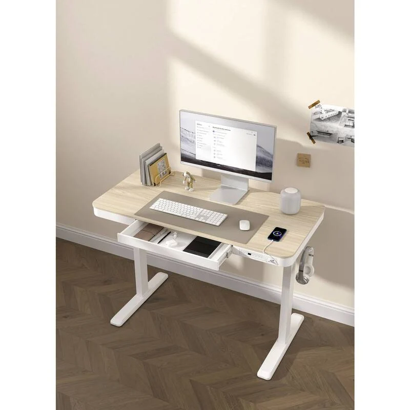 B-Ware SpeaKa Professional Sitz/Steh-Schreibtisch elektrisch höhenverstellbar Bürotisch