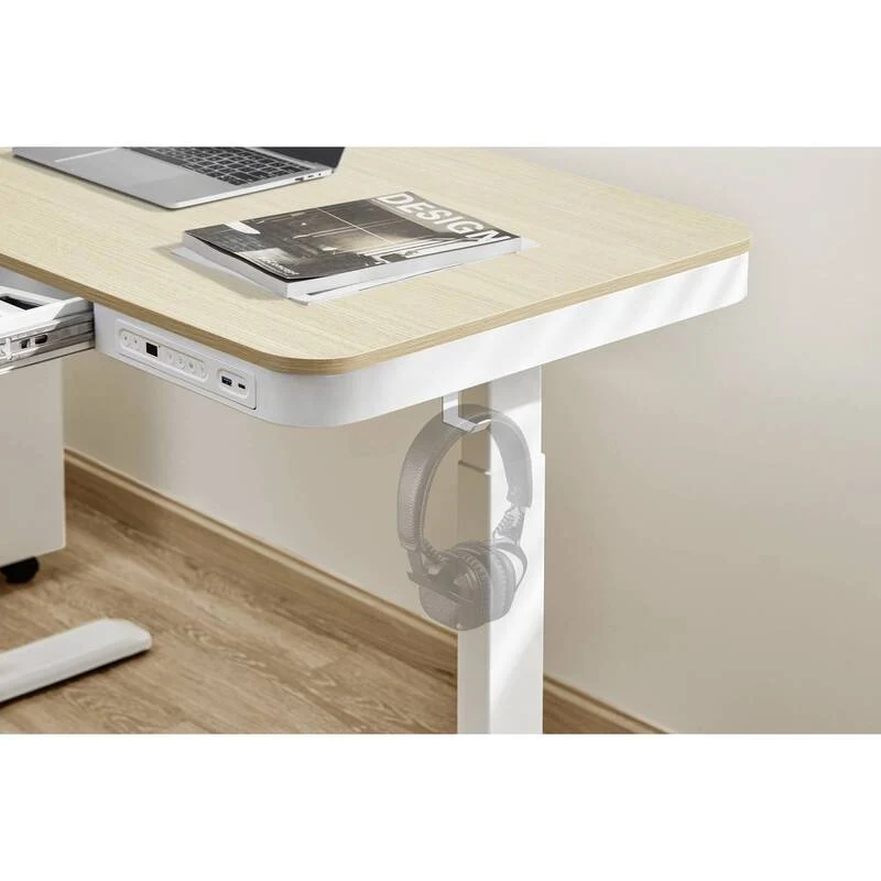 B-Ware SpeaKa Professional Sitz/Steh-Schreibtisch elektrisch höhenverstellbar Bürotisch