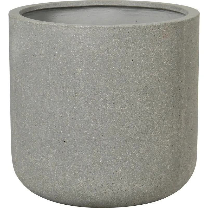 B-Ware Pflanztopf Leichtzement grau 41x41cm Blumentopf mit Bodenloch für Bewässerung