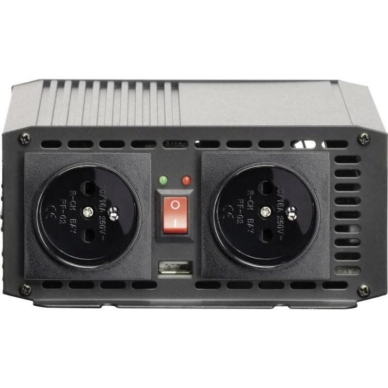 B-Ware Voltcraft Wechselrichter MSW 700-12-F 700W 12V/DC mit USB und Steckdose