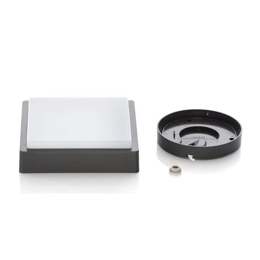 B-Ware Lindby Deckenleuchte Außenlampe Led Lampe Warmweiß Dunkelgrau Weiß Ip65323