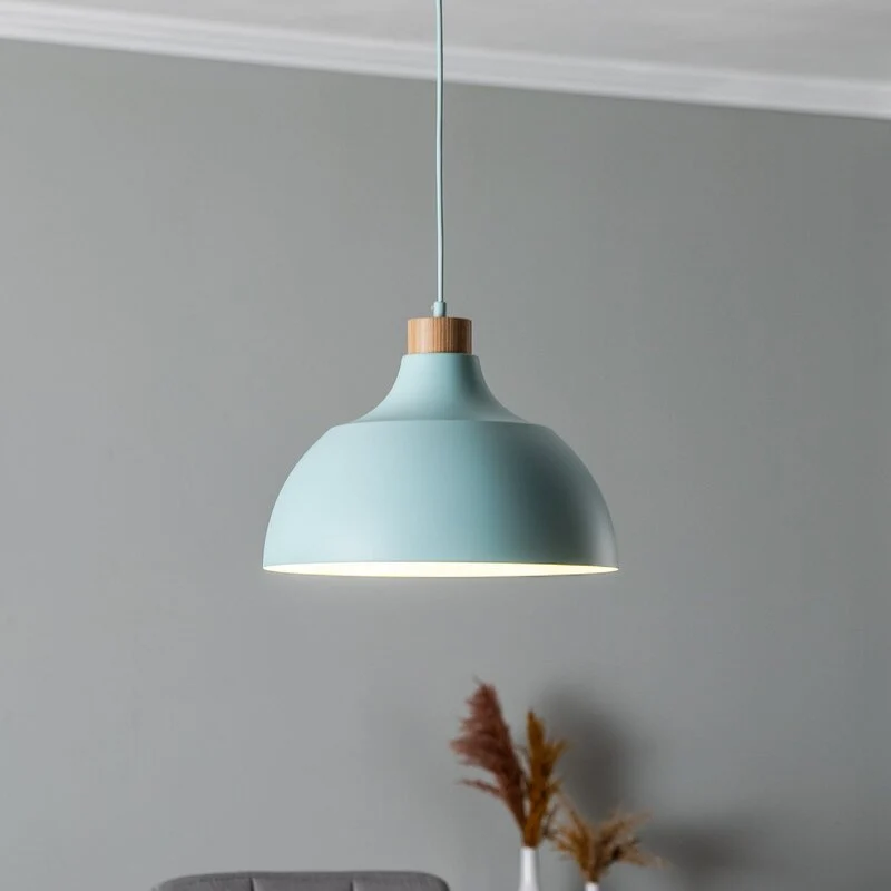 B-Ware Envostar Hängeleuchte Kaitt Hängelampe Deckenlampe Lampe Holzdetail ø 34 Cm M882