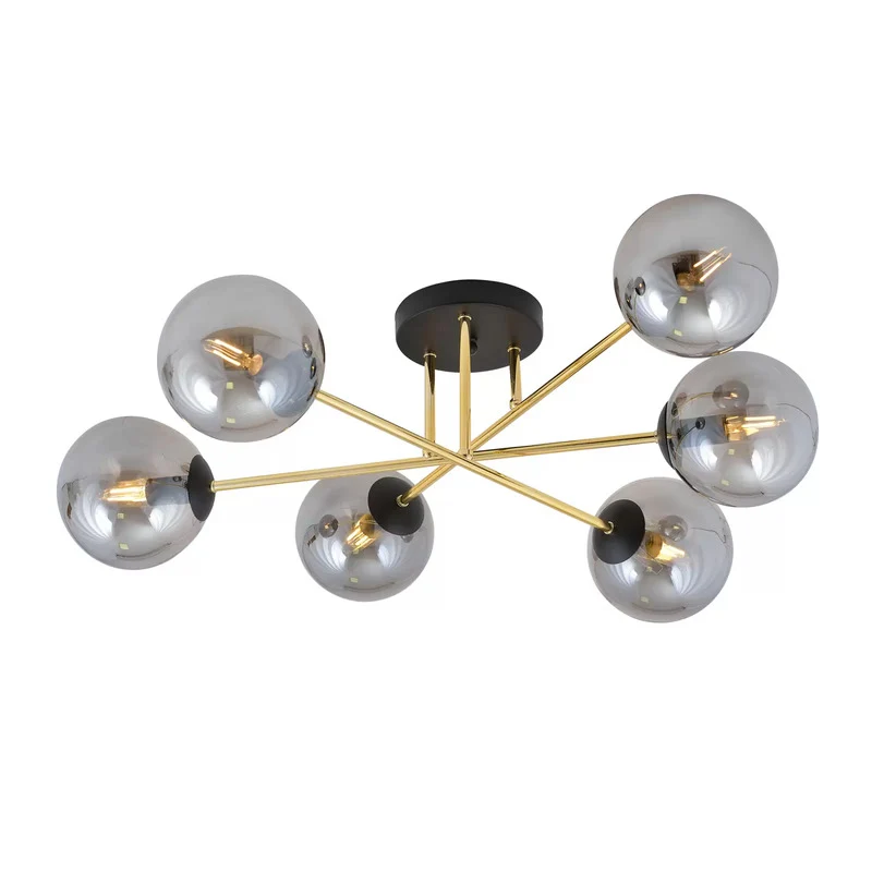 B-Ware Euluna Deckenleuchte Glassy Schwarz/Opal Deckenlampe Lampe Licht Leuchte Spot142