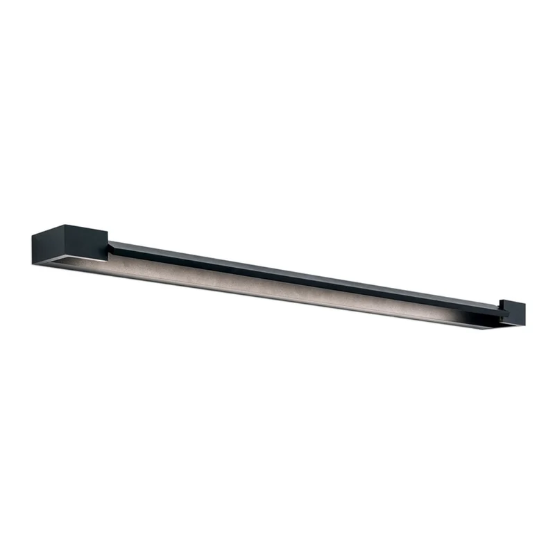 B-Ware Marilyn Spiegelleuchte Spiegellicht Led Schwarz Matt Aluminium Kunststoff 90cm
