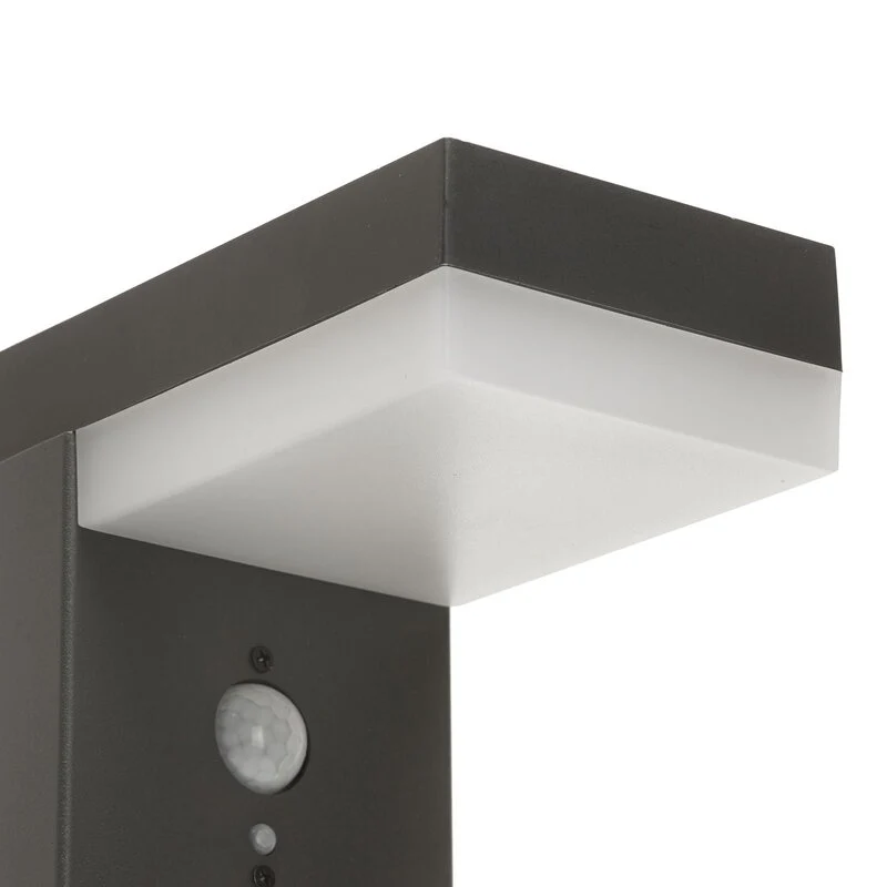 B-Ware Lindby Pollerleuchte Pollerlampe Led Solar Sensor Chioma Anthrazit Aussenleuc996