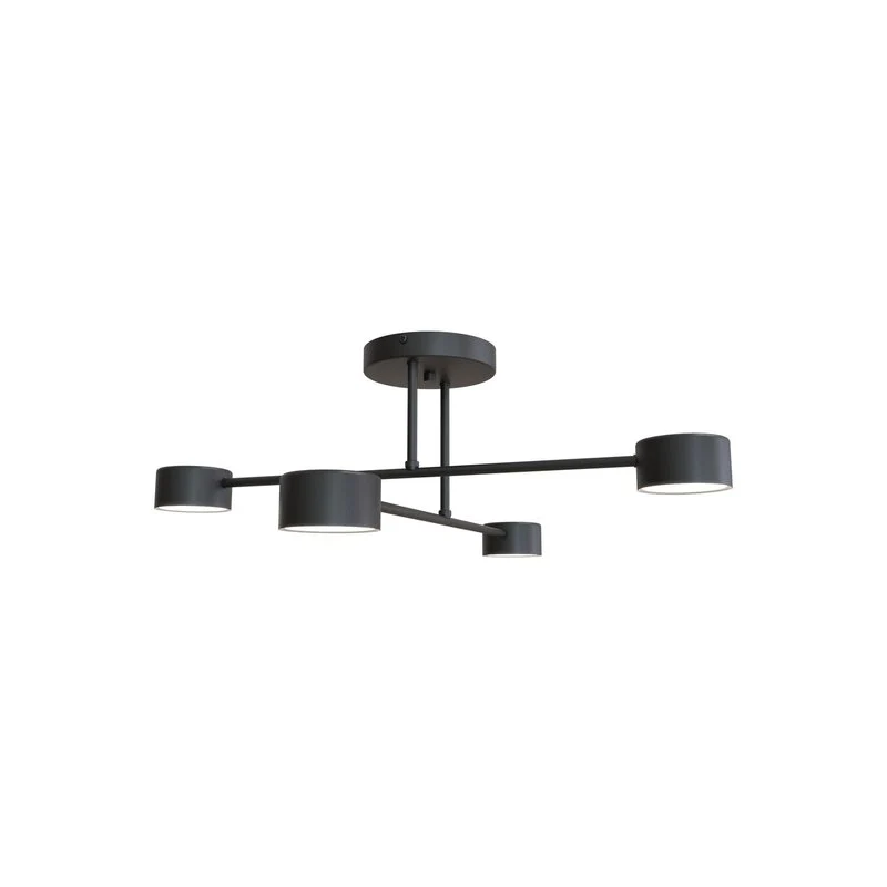 B-Ware Deckenleuchte Modus 4 Stahl Vierflammig Gx53 Schwarz Deckenlampe Lampe Leuchte