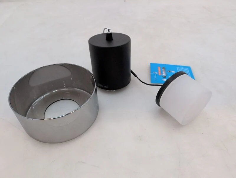 B-Ware Paul Neuhaus Led Pendelleuchte Hängeleuchte Rika Schwarz Glas Dimmbar 15 Cm