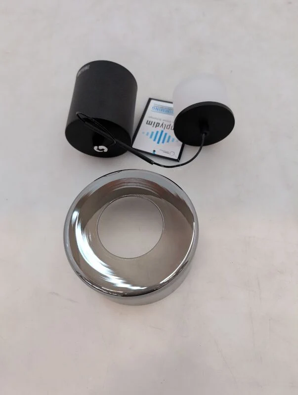 B-Ware Paul Neuhaus Led Pendelleuchte Hängeleuchte Rika Schwarz Glas Dimmbar 15 Cm