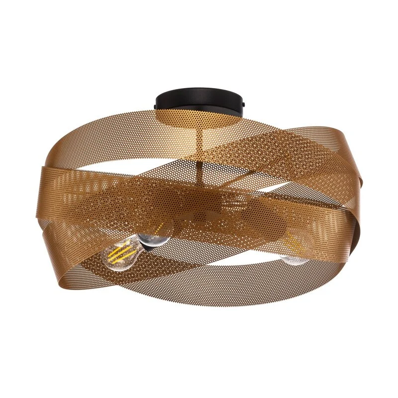 B-Ware Euluna Deckenleuchte Tornado Goldfarben ø 50 Cm Deckenlampe Lampe Leuchte Spot