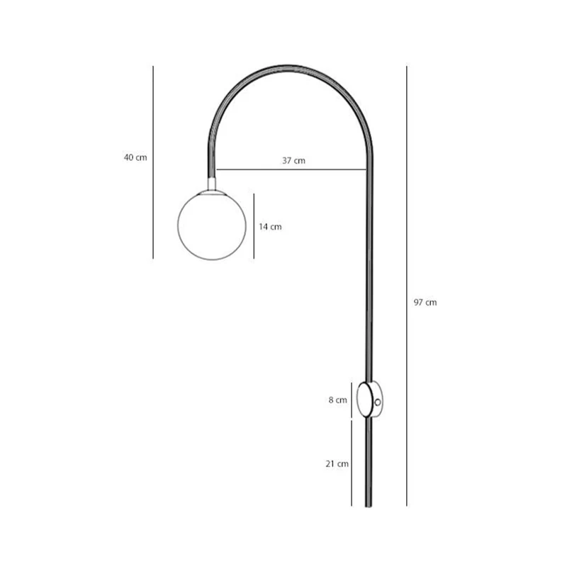 B-Ware Wandleuchte Una, Metall Glas Korallenrot Wandlampe Lampe Leuchte Spot Licht896