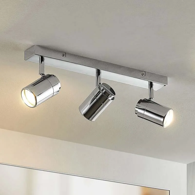 B-Ware Lindby Remilan Deckenstrahler Chrom Lang Deckenlampe Deckenleuchte Lampe Leuc701