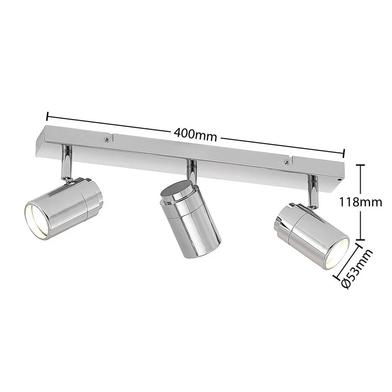 B-Ware Lindby Remilan Deckenstrahler Chrom Lang Deckenlampe Deckenleuchte Lampe Leuc701
