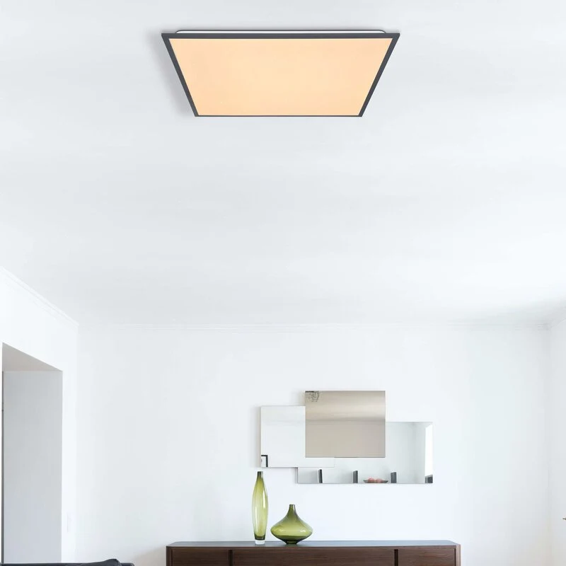 B-Ware Globo Led Deckenleuchte Doro Länge 59 Cm Weiß/Grafit Aluminium Lampe Leuchte