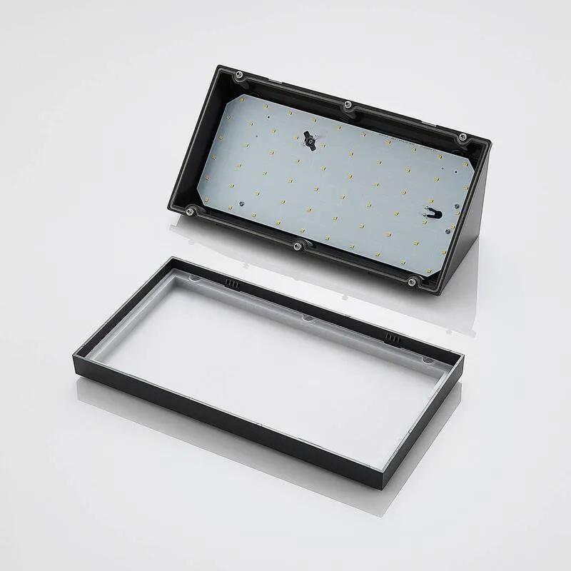 B-Ware Lindby Led Außenwandleuchte Abby Wandleuchte Wandlampe Leuchte 18 W Dunkelgra467