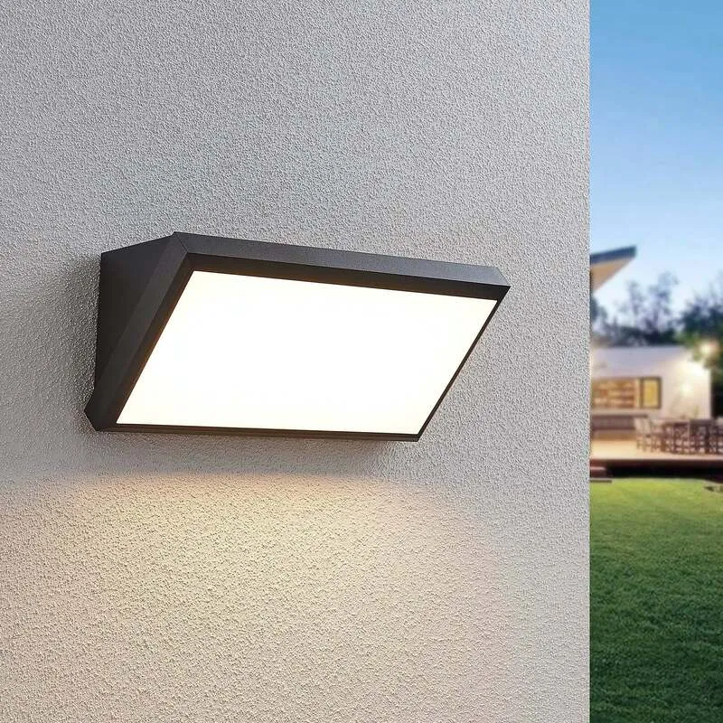 B-Ware Lindby Led Außenwandleuchte Abby Wandleuchte Wandlampe Leuchte 18 W Dunkelgra467