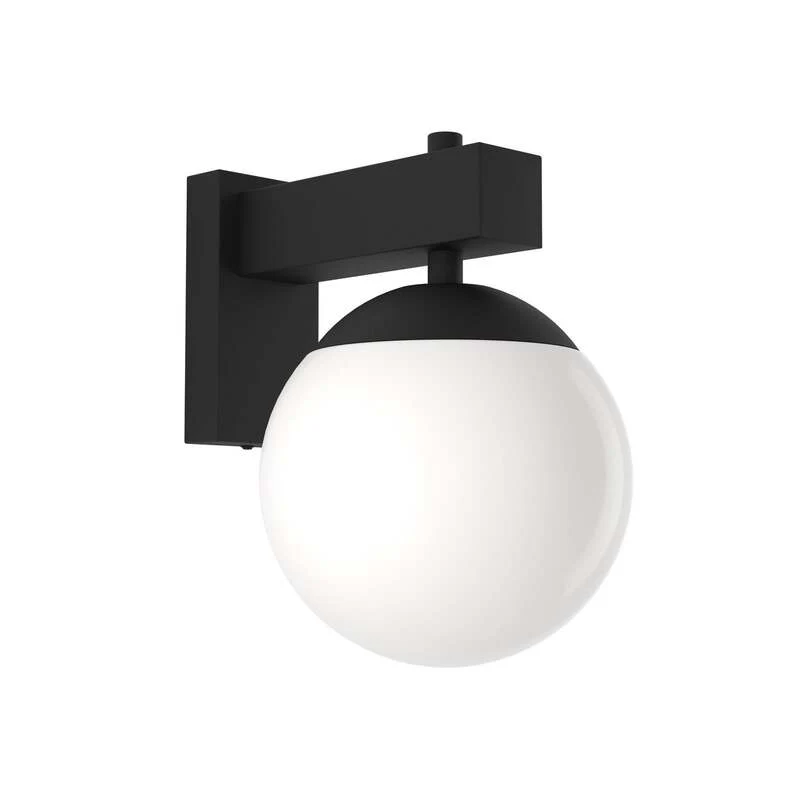 B-Ware Eglo Außenwandleuchte Bufalata Wandlampe Außenlampe Lampe Schwarz Glas Opalweiß