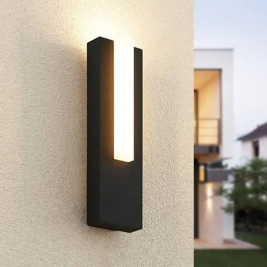 B-Ware Lucande Außenleuchte Wandlampe Led Außenlampe Graphitgrau Ip65 Warmweiß364