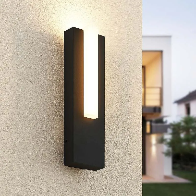 B-Ware Lucande Außenleuchte Wandlampe Led Außenlampe Graphitgrau Ip65 Warmweiß364