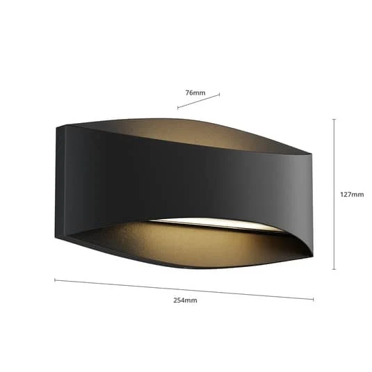 B-Ware Lindby Außenleuchte Wandlampe Led Außenwandleuchte Schwarz Glas Aluminium War726