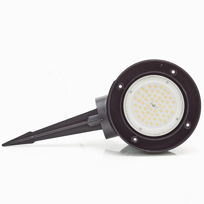 B-Ware Fumagalli Spießstrahler Tommy Sockelleuchte Lampe Rund Schwarz 1 Flammig 10 W Cct