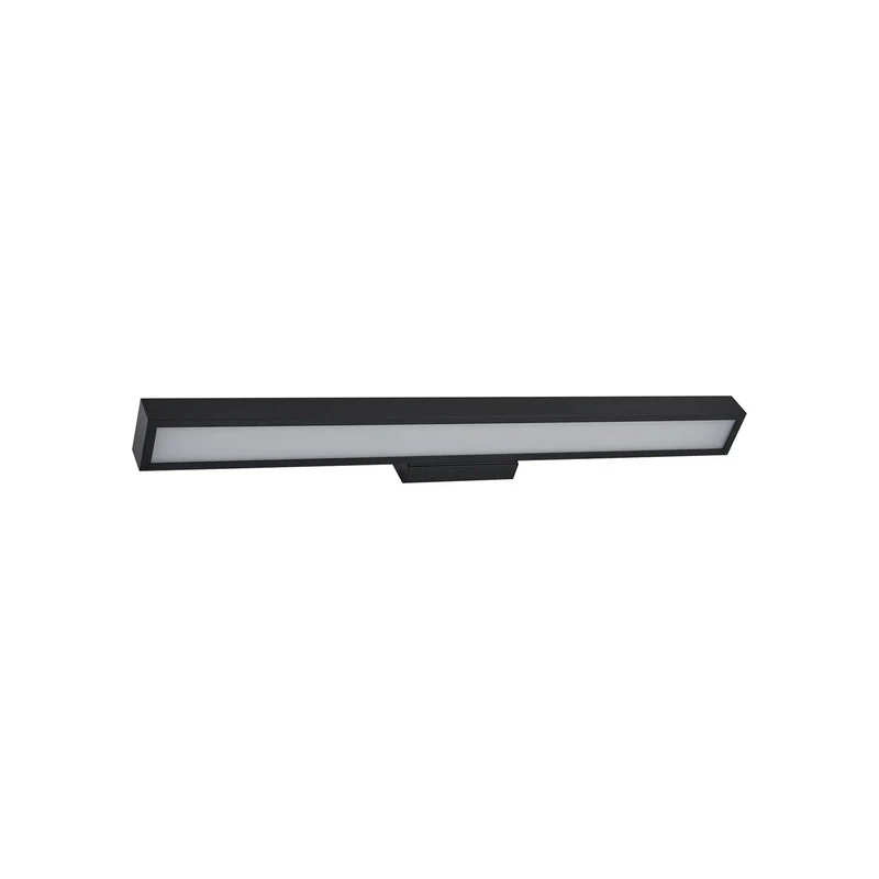 B-Ware Lucande Spiegelleuchte Badlampe Led Zafira Schwarz Aluminium Ip44 90 Cm