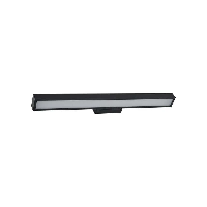 B-Ware Lucande Spiegelleuchte Badlampe Led Zafira Schwarz Aluminium Ip44 90 Cm