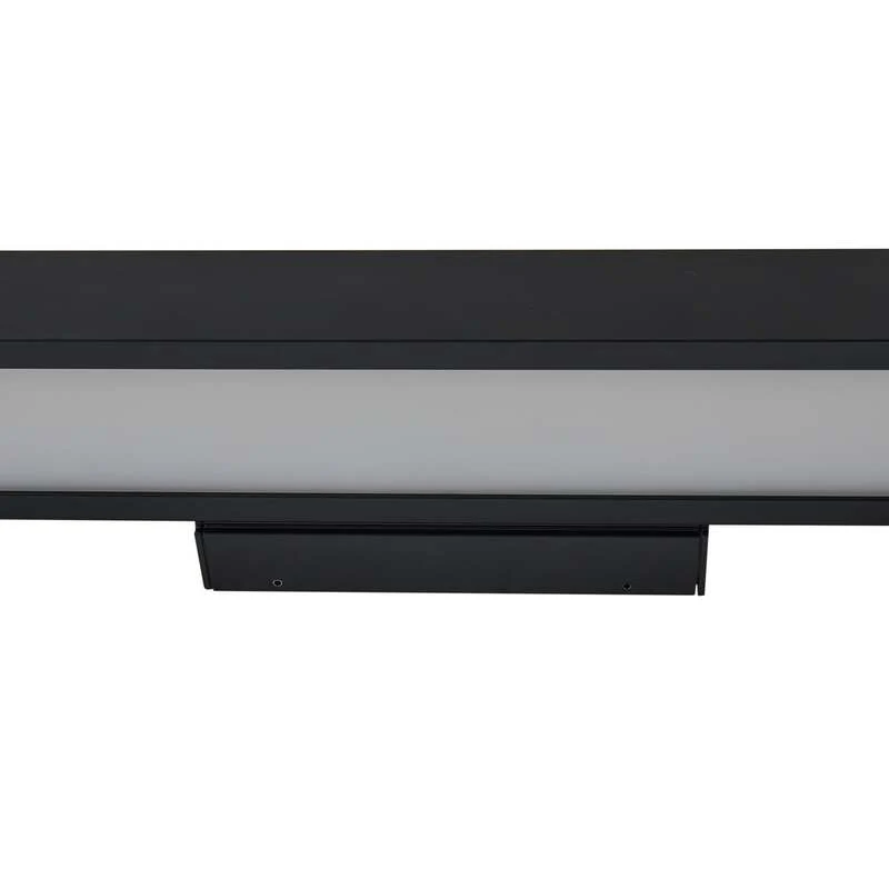 B-Ware Lucande Spiegelleuchte Badlampe Led Zafira Schwarz Aluminium Ip44 90 Cm