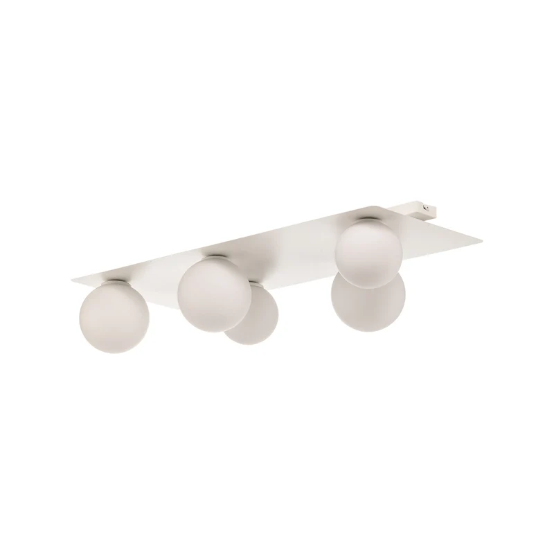B-Ware Firn Deckenleuchte Lampe Led Weiß Fünfflammig Eckig G9 Leuchte Spot Deckenlampe