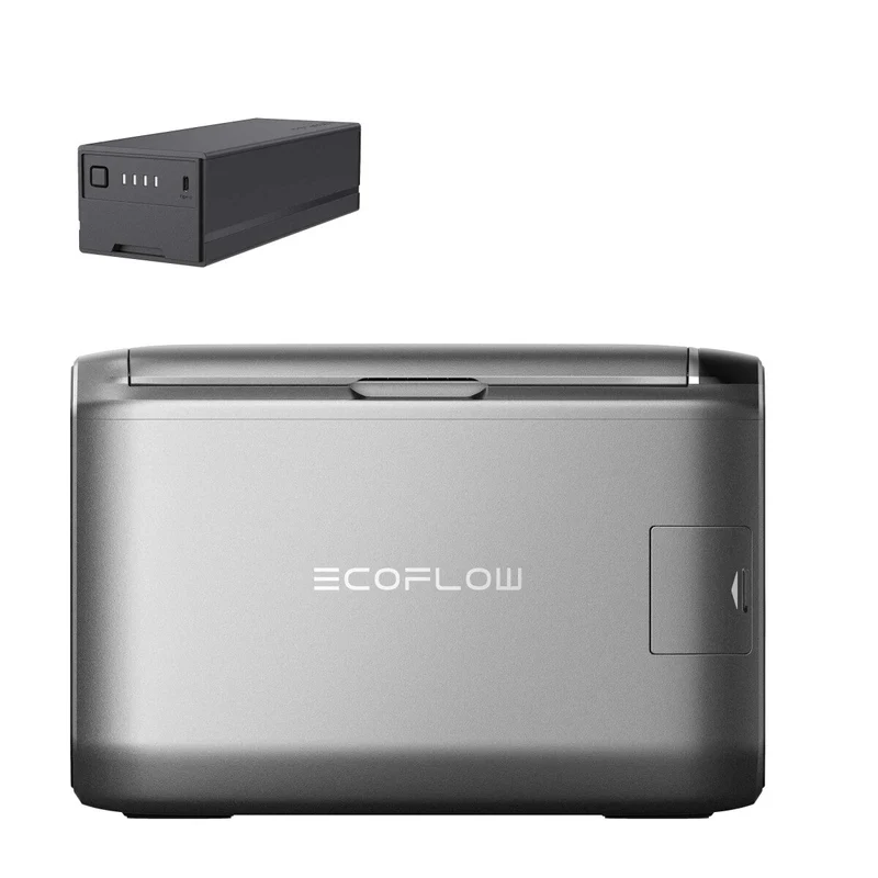 EcoFlow GLACIER Classic 55L Set - Kühl und Gefrierbox mit 298 Wh Plug-In Batterie