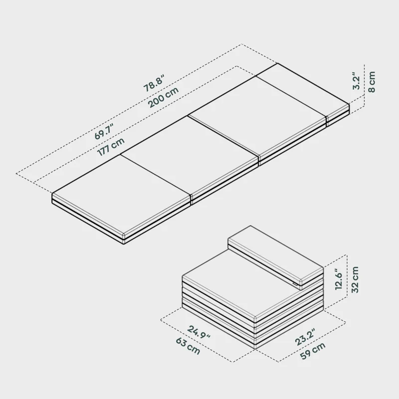 Boxio Rack Sleep Klappmatratze