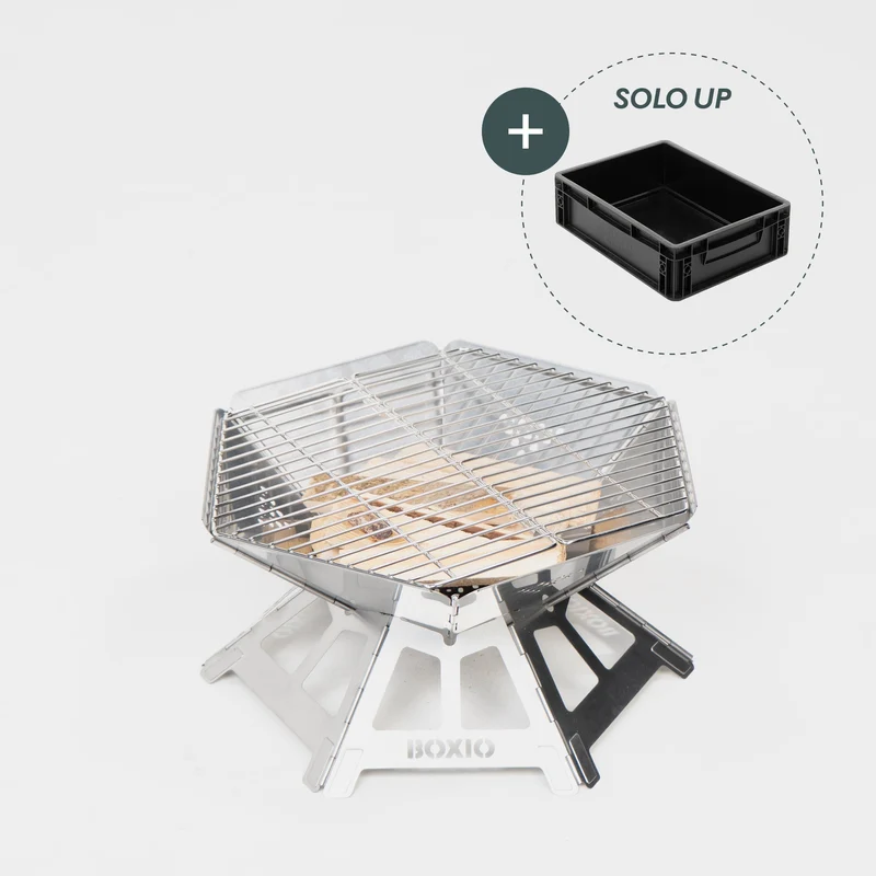 BOXIO FIRE I Feuerschale mit Grill