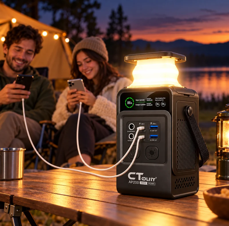 Powerstation 200W 60.000 mAh LiFePO4 192Wh
