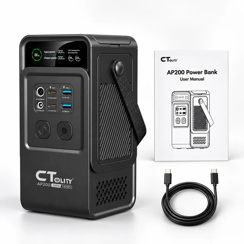 Powerstation 200W 60.000 mAh LiFePO4 192Wh