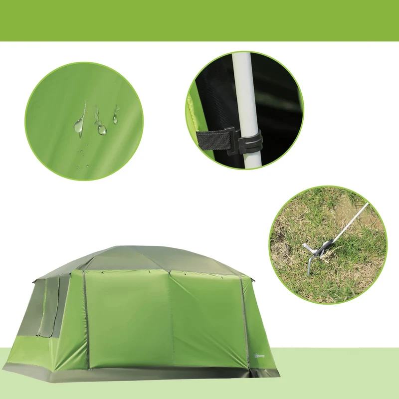 Outsunny Kampeertent 4-8 personen