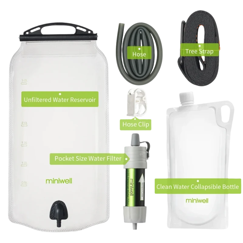 Miniwell Waterfilter Set 2.000L met reservoir