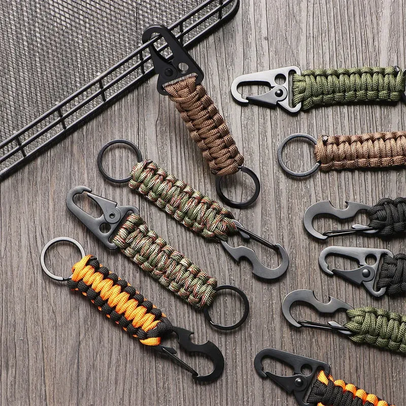 Alfa Survival sleutelhanger paracord | Vissenbek karabijn