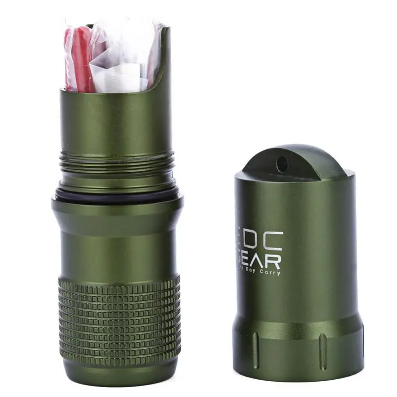 EDC waterdichte capsule – compacte metalen opbergbus
