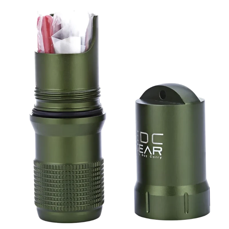EDC waterdichte capsule – compacte metalen opbergbus