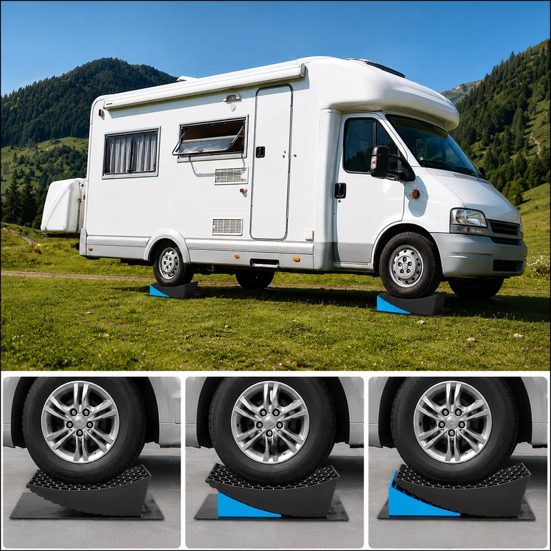 Oprijblokken Camper - Camper Levellers met Antislip Grip
