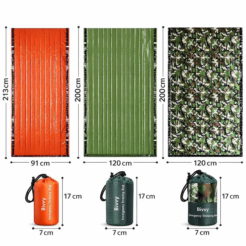 Nooddeken Bivy – Compacte Thermische Nooddeken