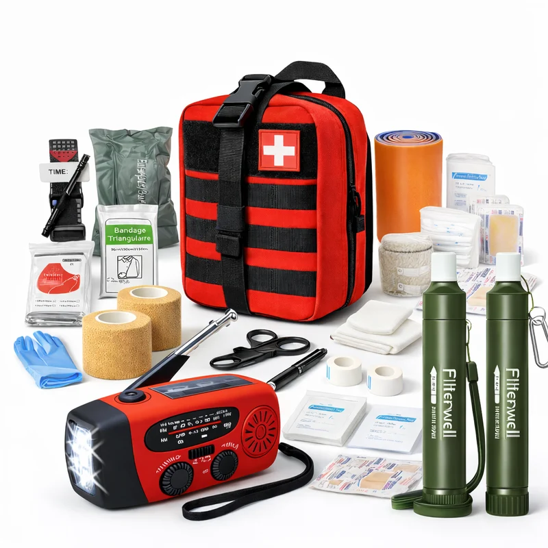 Noodpakket 72 uur Basis - Inclusief Noodradio & Waterfilter