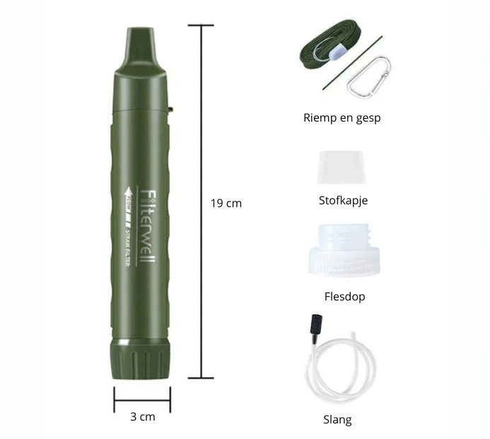Noodpakket 72 uur Basis - Inclusief Noodradio & Waterfilter