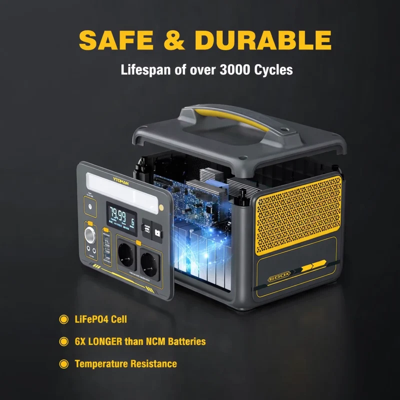 VTOMAN Jump 600X 600W 299Wh + 200W zonnepaneel