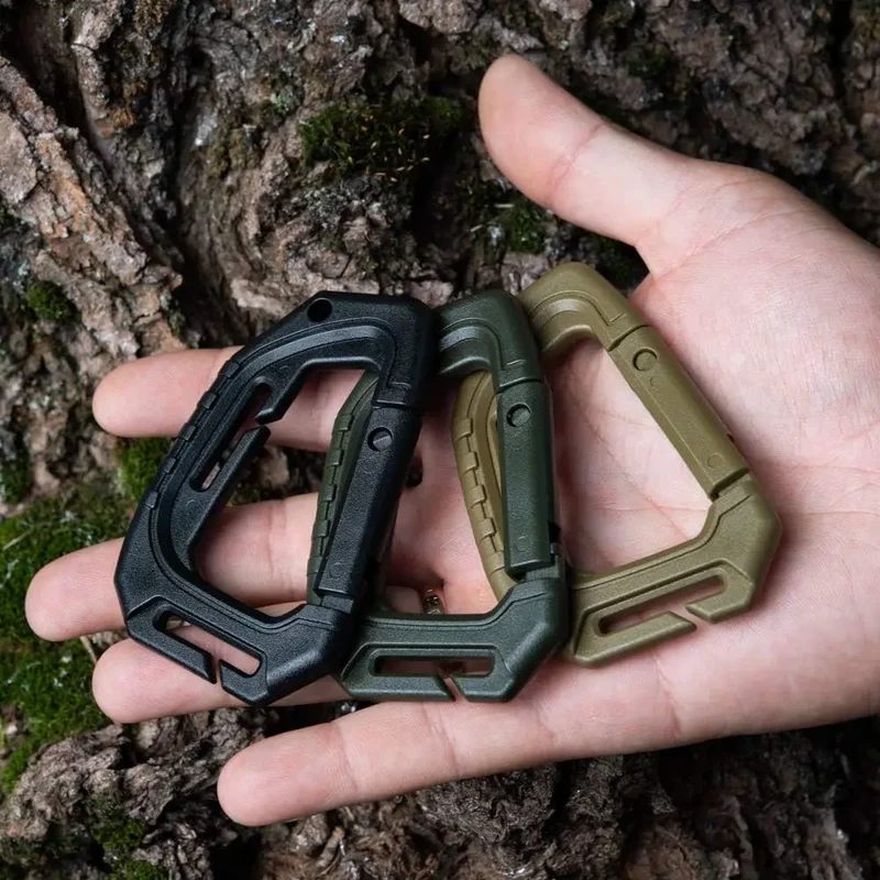 Tactical D-Ring Grimlock Carabiner Clip – MOLLE Bevestiging voor Rugzak, Vest of Survival Gear