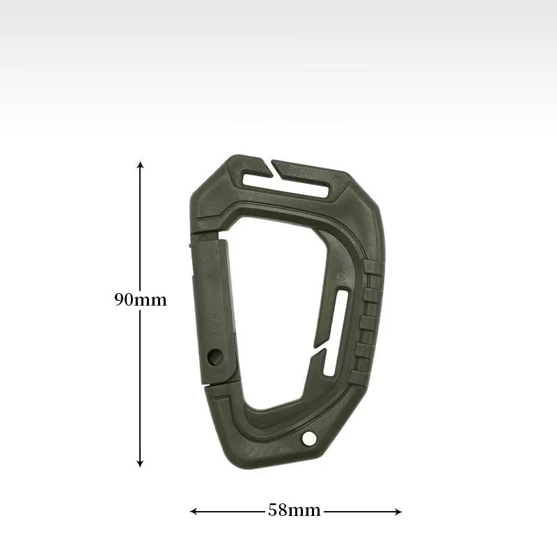 Tactical D-Ring Grimlock Carabiner Clip – MOLLE Bevestiging voor Rugzak, Vest of Survival Gear
