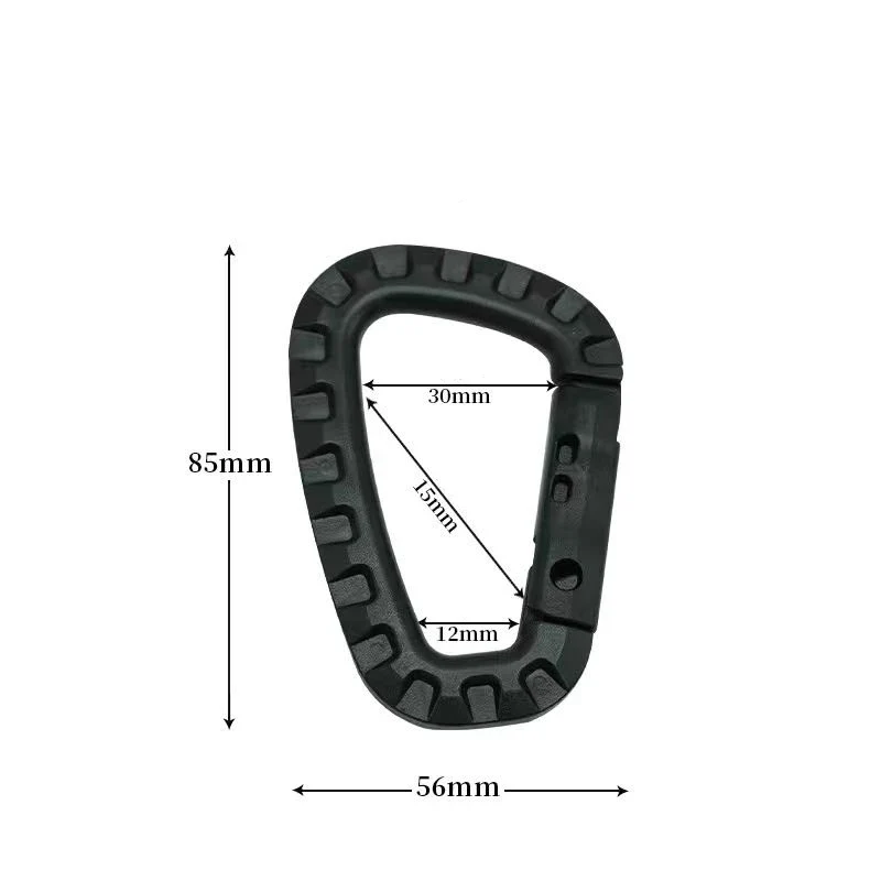 Tactical D-Ring Grimlock Carabiner Clip – MOLLE Bevestiging voor Rugzak, Vest of Survival Gear
