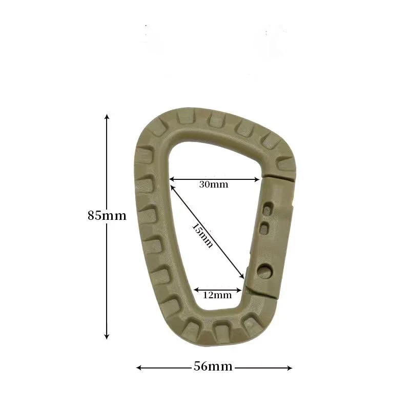 Tactical D-Ring Grimlock Carabiner Clip – MOLLE Bevestiging voor Rugzak, Vest of Survival Gear