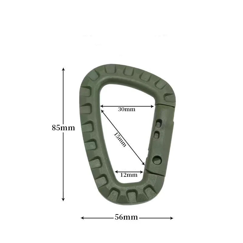 Tactical D-Ring Grimlock Carabiner Clip – MOLLE Bevestiging voor Rugzak, Vest of Survival Gear